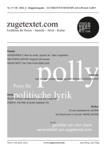 Mehr über den Artikel erfahren polly – Preis für politische Lyrik